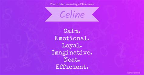 celine meaning in hindi